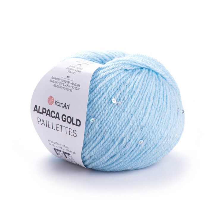 Alpaca Gold Paillettes, YarnArt, 50g