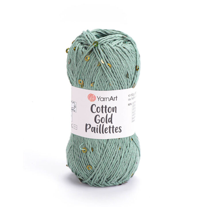 Cotton Gold Paillettes, YarnArt, 50g